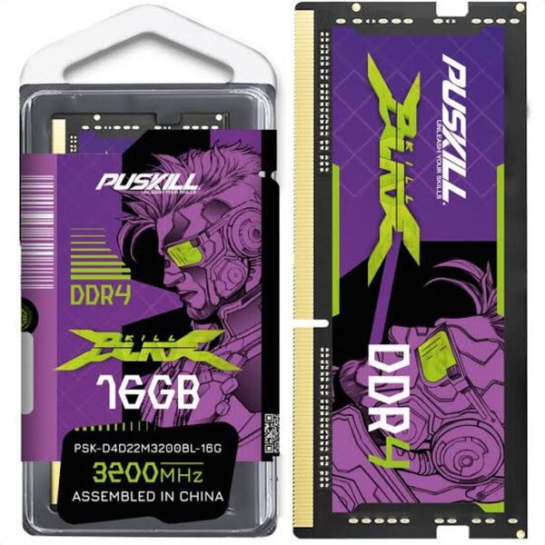 PUSKILL ノートパソコン RAM DDR4 16GB 3200MHZ 1.2V 260ピン メモリー ノートブック メモリア