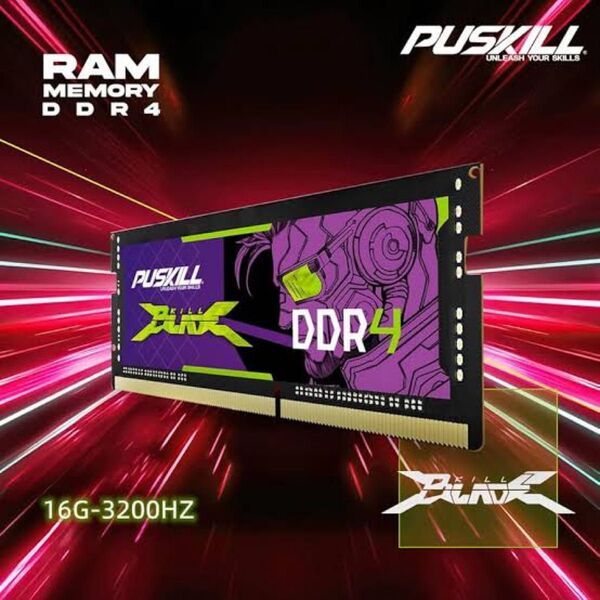 PUSKILL ノートパソコン RAM DDR4 16GB 3200MHZ 1.2V 260ピン メモリー ノートブック メモリア