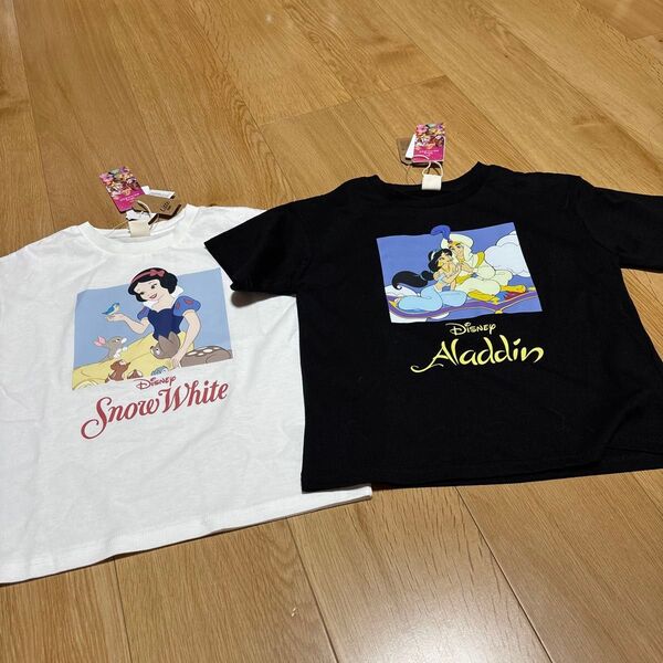 ディズニープリンセス 半袖tシャツ 白雪姫 ジャスミン 2枚セット カテゴリ相談○