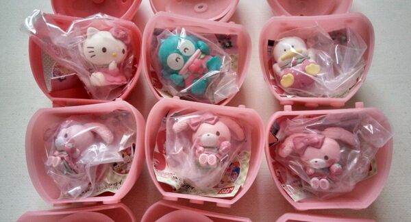 いちごブレンズ ハローキティ ハンギョドン あひるのペックル ぼんぼんりぼん 6個セット サンリオ キティ ペックル マスコット