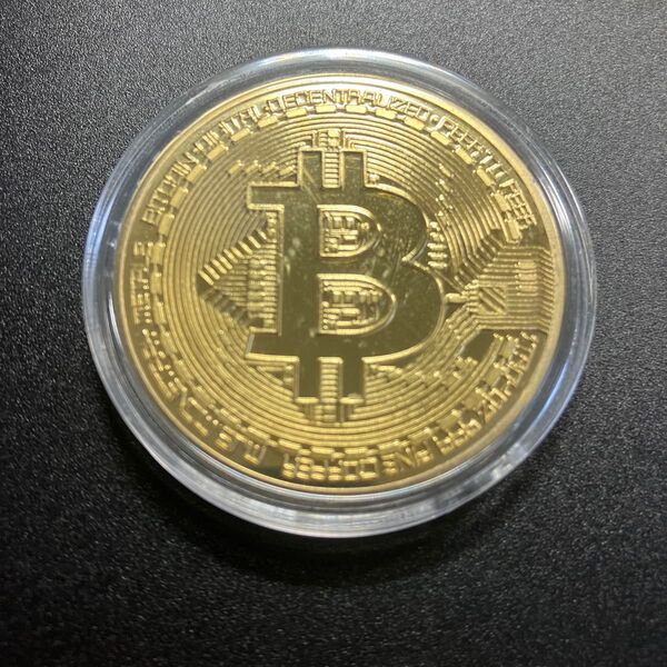 ビットコイン レプリカコイン ゴールド ケース付き