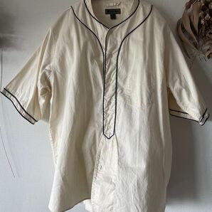 NIGEL CABOURN ベースボールシャツ 生成り色