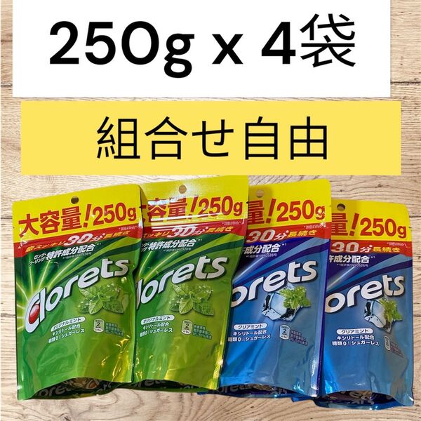 クロレッツXP スタンドパウチ 250g 計4個