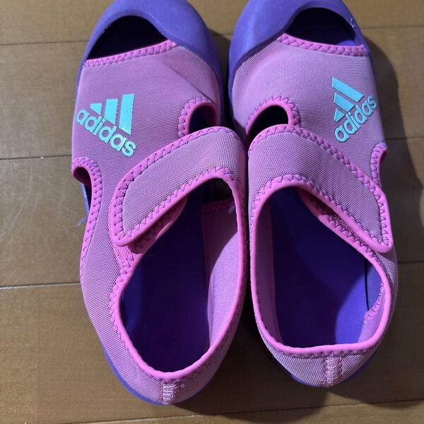 ウォーターシューズ キッズ 女子 adidas アディダス 21センチ