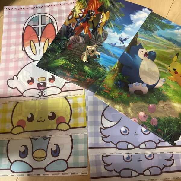 【7枚セット】 クリアファイル ポケモン ピカチュウ ポケットモンスター A4 a4 ポケピース ポケモンピースフル