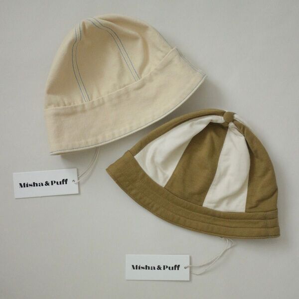 misha & puff beach hat ビーチハット sailor hat 2個セット 海外子供服 帽子 2-4y