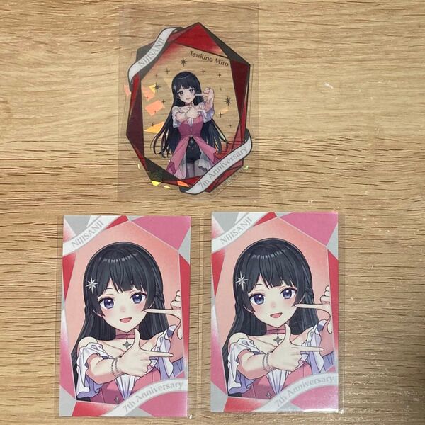 にじさんじ 7th anniversary チェキ クリアカード 月ノ美兎