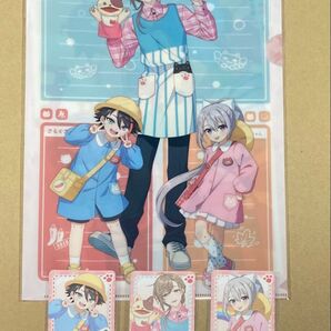 にじさんじようちえん ねこ組 樋口楓 叶 三枝明那 ランダムフォト風カード クリアファイル