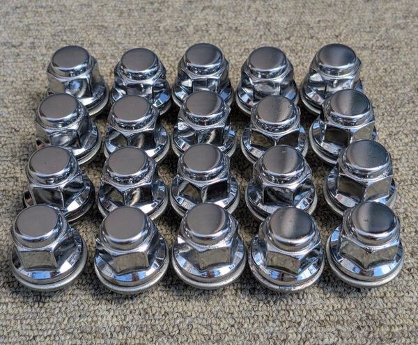 トヨタ純正 アルミホイール用 ホイールナット M12×P1.5 21HEX 全長37mm 20個