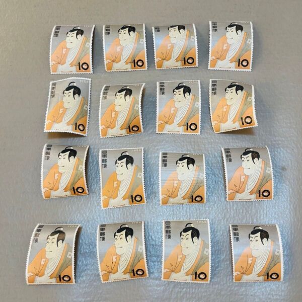 ☆A101☆切手趣味週間 市川えび蔵 16枚セット☆