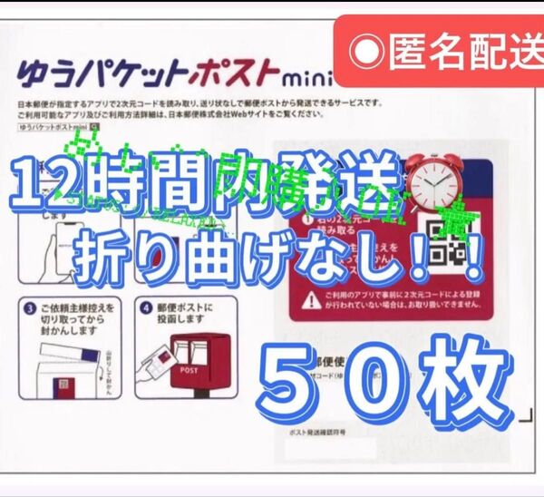 即発送 おりがみ①枚 と ゆうパケットポストmini 専用封筒 50枚