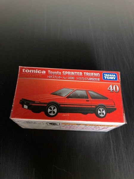 【新品未開封】トミカ トミカプレミアム 40 トヨタ スプリンタートレノ(AE86) 発売記念仕様