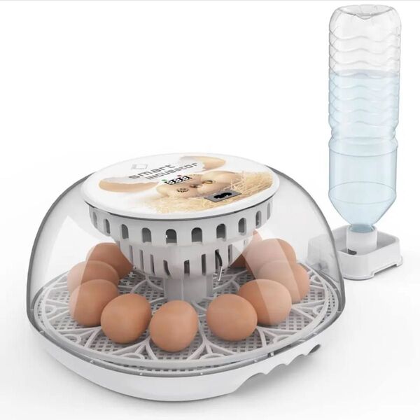 自動孵卵器 インキュベーター 鳥類専用ふ卵器 自動転卵式 孵化器24個入卵OKヒヨコ生まれ 子供教育用 大容量