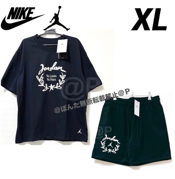 XL NIKE ナイキ ウィメンズ Tシャツ ショートパンツ 上下セット 黒 ブラック