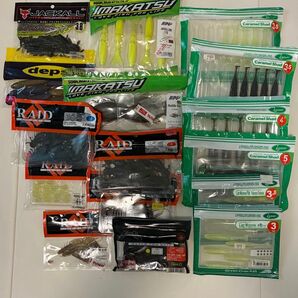 バス釣り ワーム セット 80点 一誠 ジャッカル イマカツ deps OSP デプス ゲーリー レイド ボトムアップ ノリーズ
