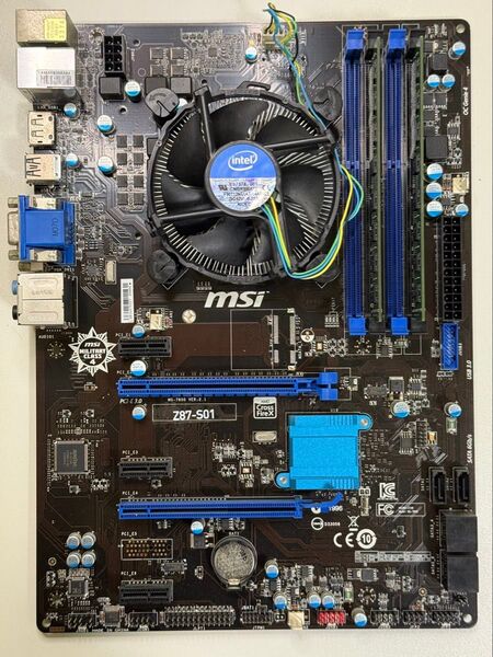MSI Z87-S01 LGA1150 マザーボード 4GB クーラーセット