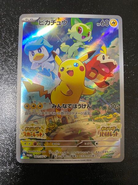 【センタリング良好】 ピカチュウ みんなでぼうけん プロモ AR ポケモンカード ポケモンカードゲーム
