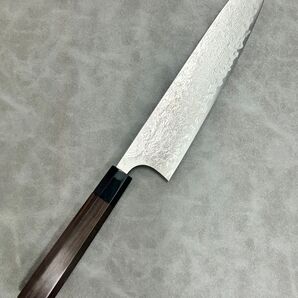 佐治武士作 包丁 牛刀 240mm R2 粉末ハイス鋼 紫檀八角柄