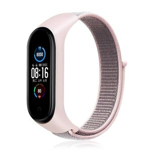 mi band 45 6 7 ピンク 交換 バンド ベルクロ マジックテープ ベルト ループ ナイロン マジックテープ