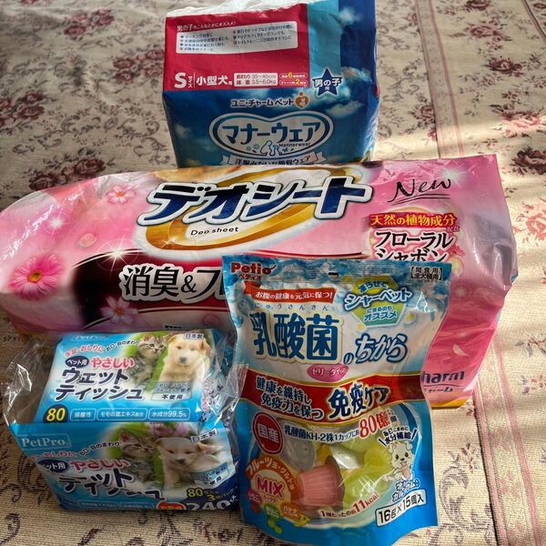 マナーウエア ウエットティッシュ 乳酸菌のちから デオシート 犬用品
