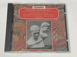 OLYMPIA 英盤 シューマン ストラヴィンスキー グーセンス マルティヌー ピアノ連弾 2台ピアノのための協奏曲 JANINE REDING HENRY PIETTE