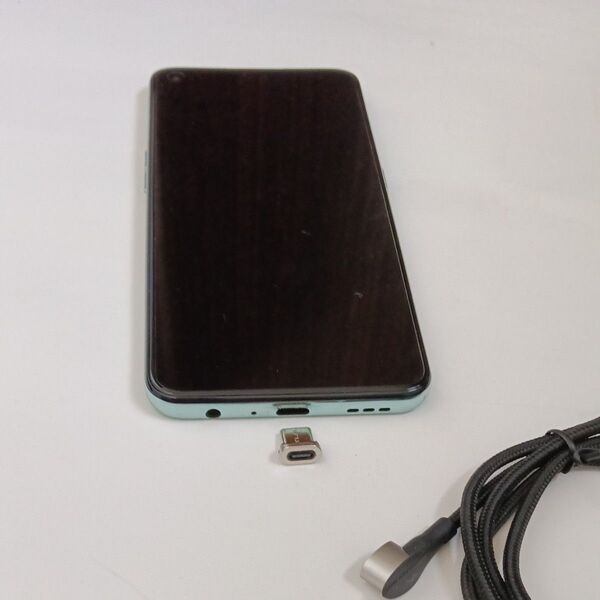 美品 OPPO A55S 5G グリーン SIMフリー