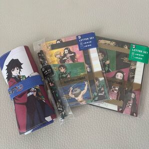 【夏休みセール/送料無料】鬼滅の刃 レターセット ペンケース 鉛筆 4個セット