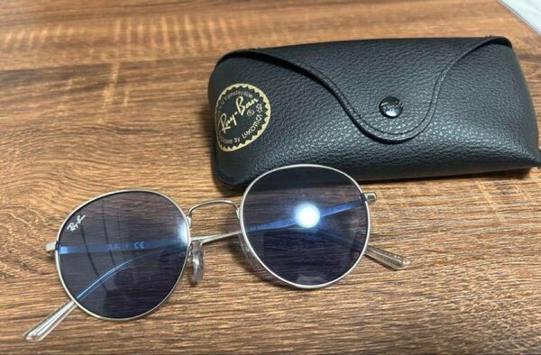 Ray-Ban レイバン サングラスRB3681 003/80 50 ラウンド メタル 人気ブルーレンズ!