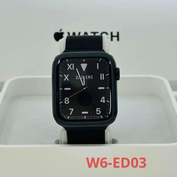 Apple Watch 6 セルラー 44mm チタニウム W6-ED03