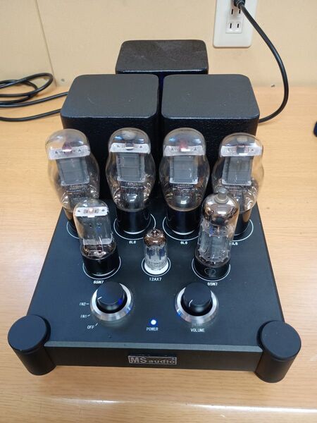 MS audio 真空管アンプ 約13.6kg 簡易動作確認 自作? 本体のみ