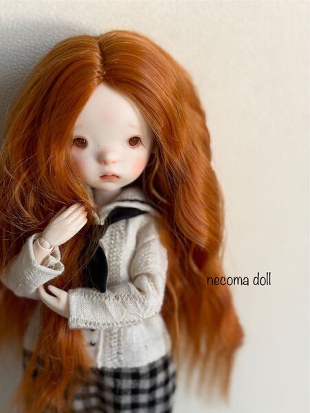 【necoma doll】Landoudou風海外製BJD◆オビツ24◆アウトフィットフルセット◆心配症の子