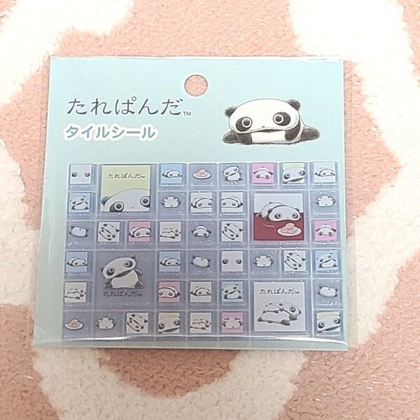 サンエックス たれぱんだ メモ帳 タイルシール 文房具 ノート ねこ レトロ タイ