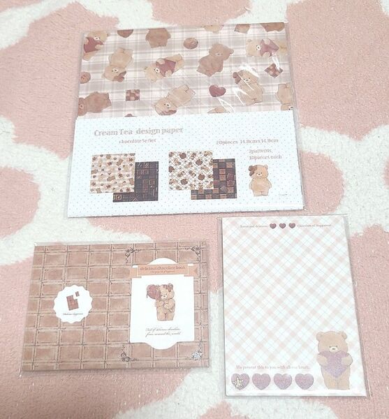 国内作家 くま テディベア メモ帳 紙もの 文房具 筆記具 おすそわけ 紙博