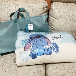 アミューズメント景品 スティッチ 枕 クッション バッグ付き