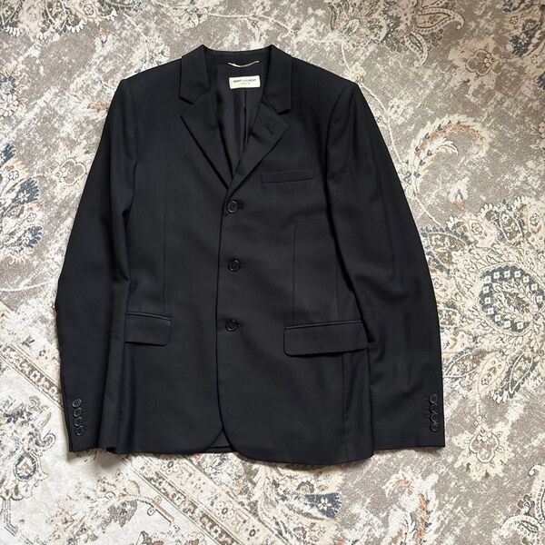 サンローランパリ テーラードジャケット saint laurent paris 黒 ジャケット