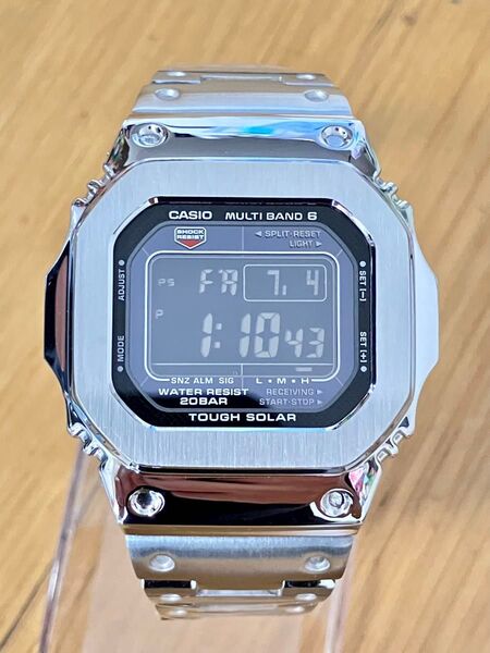 新品 フルメタル CASIO カシオ G-SHOCK GW-M5610U GW-M5610 カスタム デジタル腕時計 ステンレス
