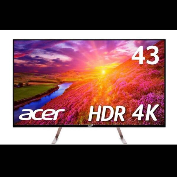 【美品】acer 43インチ HDR 4K テレビ モニター