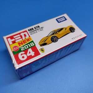 【絶版】トミカ No.64 488 GTB (初回特別仕様) フェラーリ クリアケース付き 未開封発送