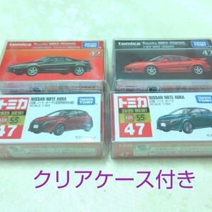 トミカプレミアム 42 トヨタ MR2 (SW20)発売記念仕様)47 日産 ノート オーラ初回特別仕様 4台セット 未開封発送