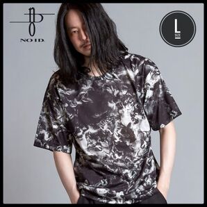 NO ID Mural プリント 総柄 BIG-T 半袖 シャツ 黒 美品