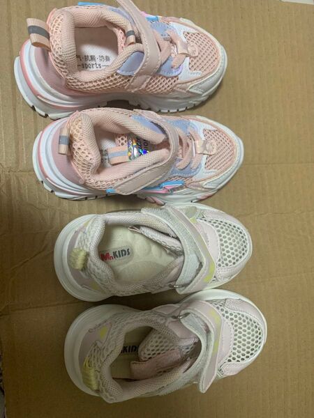 ベビー/キッズスニーカー 保育園 幼稚園 16.5cm 可愛い ファーストシューズ 女の子 子供 靴 マジックテープ 防滑