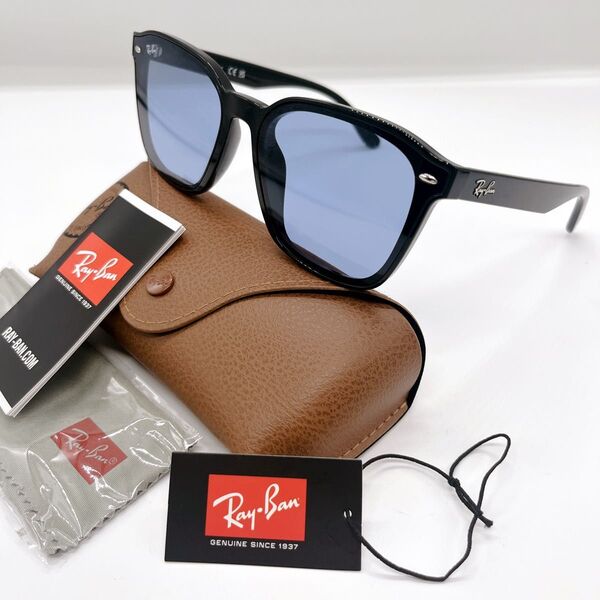 未使用級 レイバン Ray Ban サングラス sunglasses RB4392 ブルー ケース付き 芸能人着用