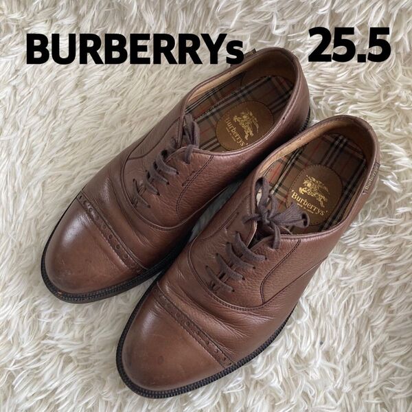 BURBERRY 革靴 25.5cm ブラウン