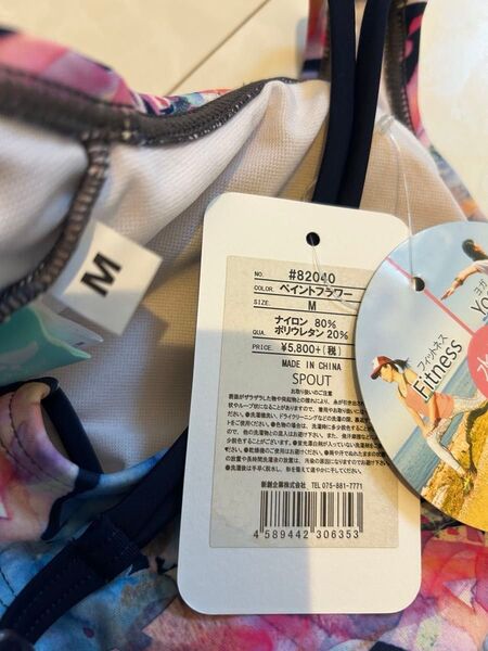 SPOUT ヨガウェア 水着 水陸両用 ブラトップ トップス M ②