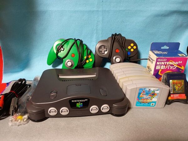 任天堂 NINTENDO64 ニンテンドー64 本体一式 ソフト付き ゲームボーイポケモン金 動作確認済み