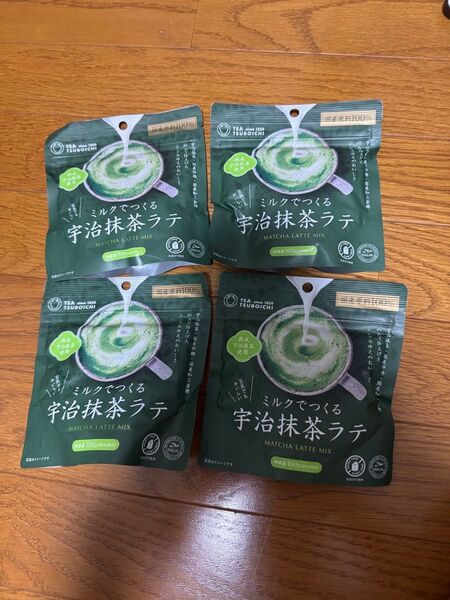 TEA1850 TSUBOICHI 宇治抹茶ラテ 100g x 4袋セット