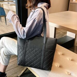 トートバッグ レディース メンズ 大容量 キルティング レザー ポケット シンプル a4 おしゃれ マザーズバッグ かばん
