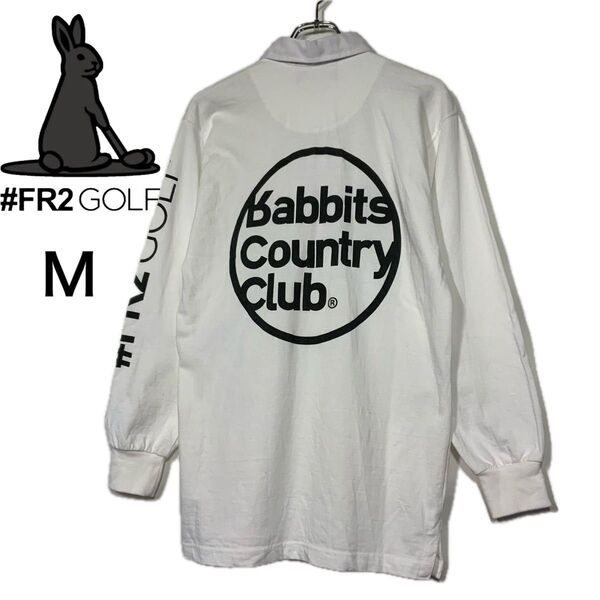 #FR2 GOLF エフアールツーゴルフ 長袖ポロシャツ 刺繍 バックプリント