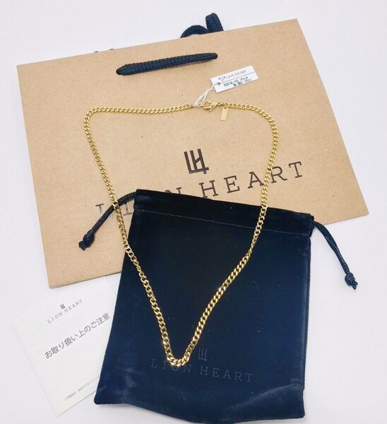ライオンハート メンズ ネックレスチェーン 喜平 50cm 3mm LION HEART ステンレス SS316L ゴールド