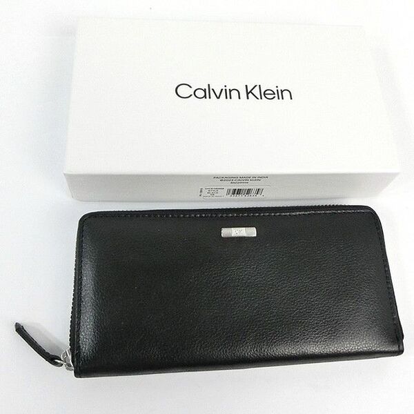 カルバンクライン 長財布 ラウンドファスナー 31CK190008 ブラック Calvin Klein 未使用品